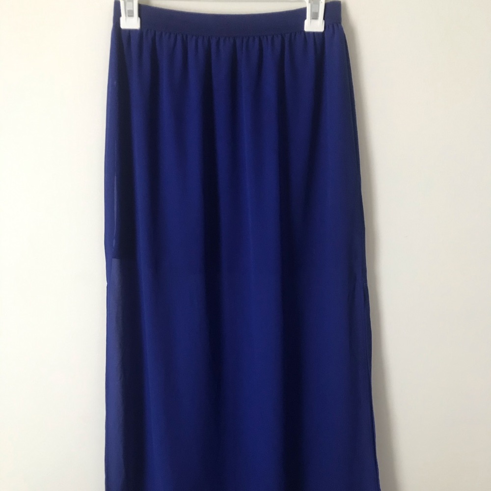 Royal Blue Maxi Skirt